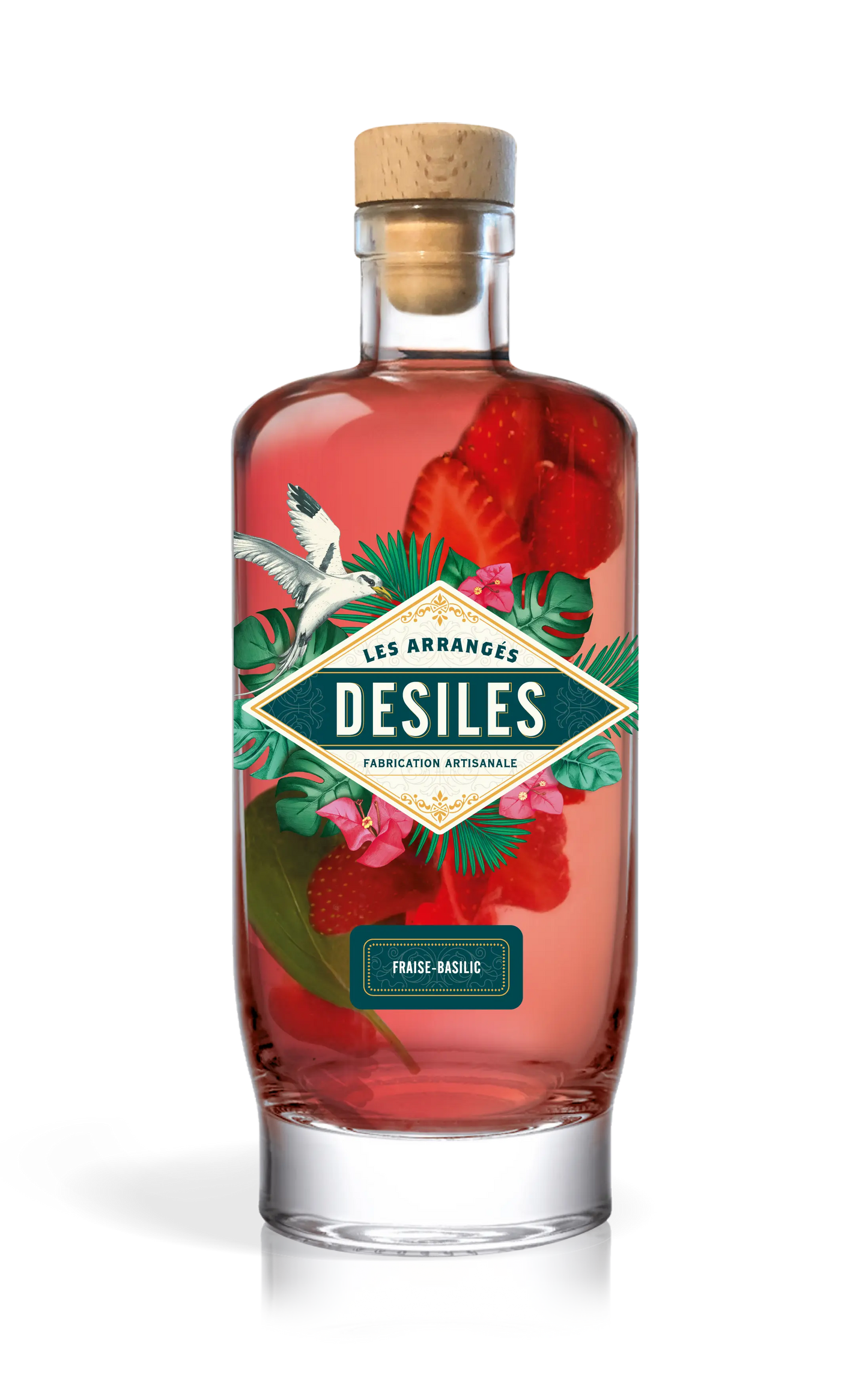 Rhum arrangé fraise basilic