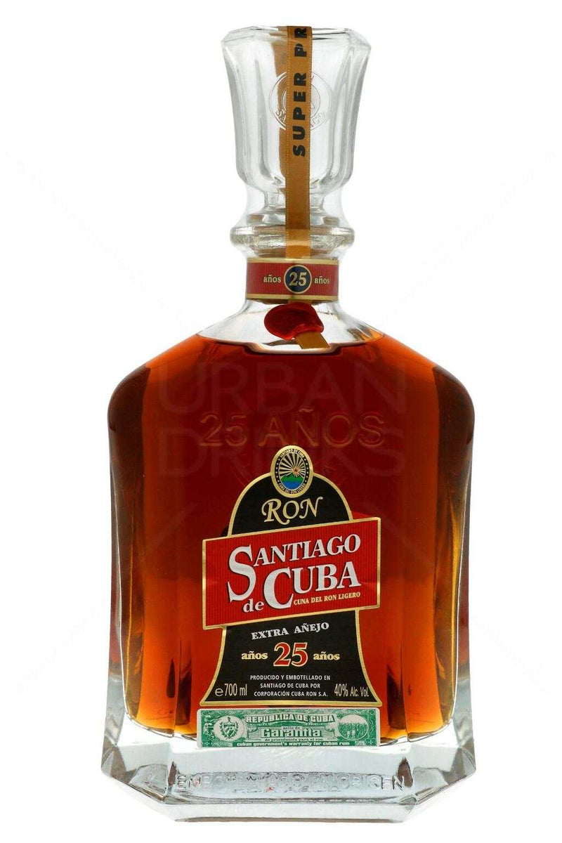 Rum Santiago de Cuba extra añejo 25 years old excellence guaranteed – Coca  & Cavas